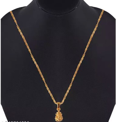 GTY-MM Women Ganesh pandant Gold-plated Plated Alloy Chain Set