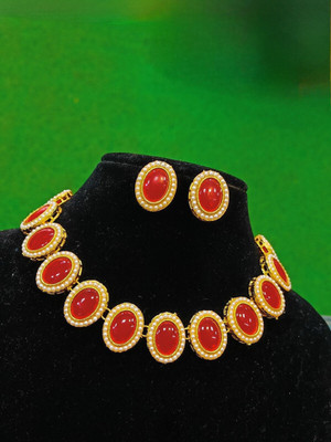 Zariya Alloy Gold-plated Gold Jewellery Set(Pack of 3)