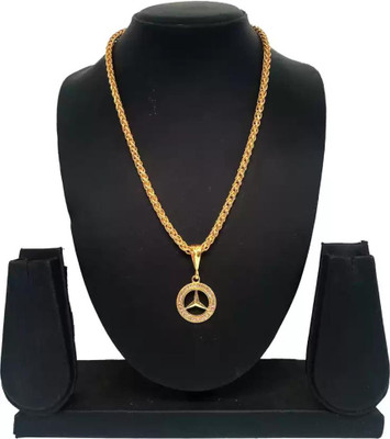 OFBOSMI 1 gram Pendant set With chain for man and boy New design new year Gold-plated Diamond Copper