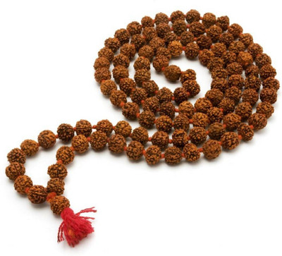 Rudra Natural Rudraksha Japa Mala Wood Chain Wood Chain