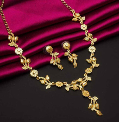 TONOLIKA JEWELLERY Alloy Gold-plated Gold Jewellery Set(Pack of 1)