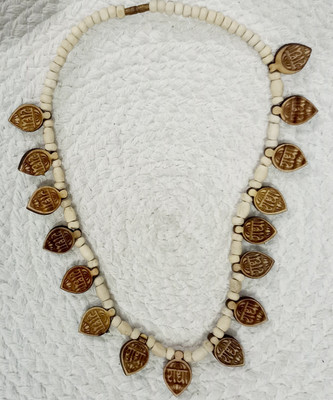 UAS ACHYUTA EXPERT TRADING CO UAS WOODEN MALA WITH RADHA MAHAMANTRA WITH MINI PADENTS Wood Chain