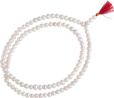 DD Pearls Pooja Japa Mala 108+1 freshwater Pearl Pearl Mother of Pearl Necklace
