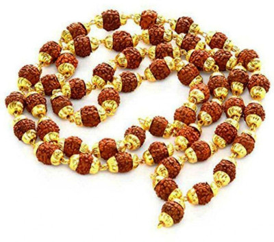SHRI ASTHA VINAYAK CAP RUDRAKSH WOOD MALA Brass Plated Wood Chain