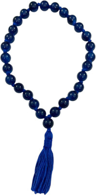 numeroastro Blue Hakik | Agate Round Beads Mala for Jaap (8 MM) (27 Beads) Agate Stone Chain
