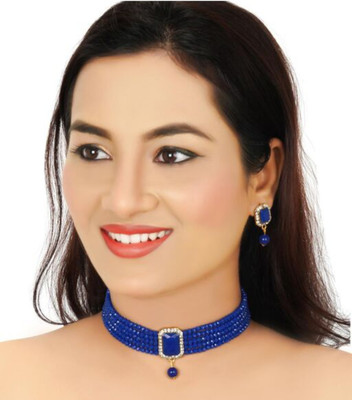 SAB Diamond Gold-plated Plated Alloy Necklace Set