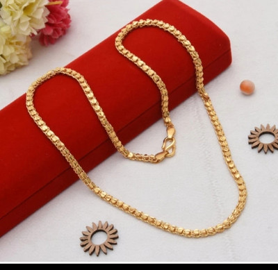 jeni One gram gold plated 30 inch chain Gold-plated Plated Copper Chain