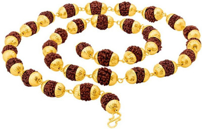 SHRI ASTHA VINAYAK Shiv Bhole Nath Rudraksha Mala Gold-plated Plated Alloy Chain