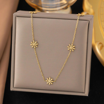 MYKI Splendid Stainless Steel Necklace For Women & Girls Gold-plated Plated Stainless Steel Necklace