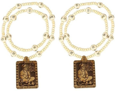 A GRADE STORE Original Hanuman Ji Tulsi Kanthi Mala Beads Wood Necklace