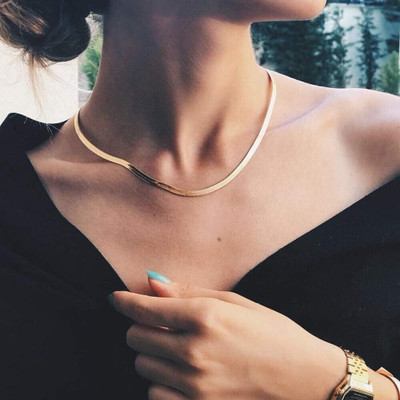 Winnifred Winnifred Anti Tarnish Stainless Steel Gold Snkae Chain for Women Gold-plated Plated Stainless Steel Chain
