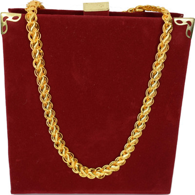 HATRENDZ short size 20 Inch Trend chain fashion Bollywood Stylish Most Popular Gold-plated Plated Brass Chain