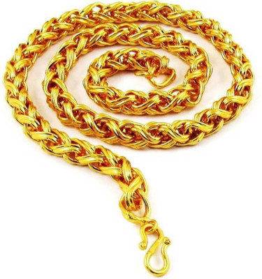 Vitthalesh JAYPURI CHAIN Cubic Zirconia Gold-plated Plated Alloy Chain