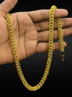 RKB SALES 1 gm high quality gold plated men's chain Gold-plated Plated Alloy Chain