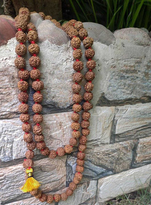 AKNaturals Rudraksha Mala for Men Original 108 Beads | Rudraksha Mala for Women Rudraksha Chain