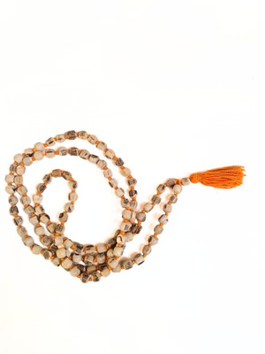 ImmunityRudra Tulsi Mala for Jaap|108+1 Round Shaped Wooden Beads Wood Chain