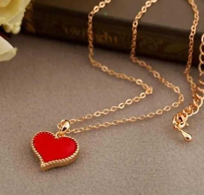 Manpika Cute Heart Gold-plated Plated Alloy Chain