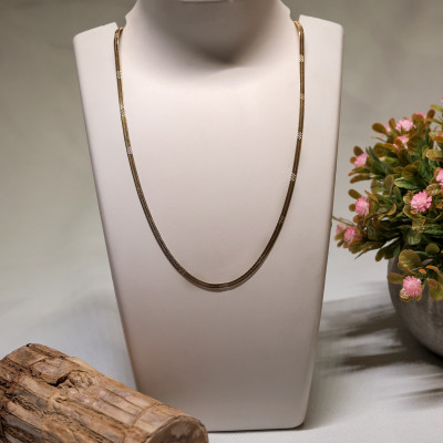 SHREEPAD ClassicTwist Dual-Tone Chain Gold-plated Plated Brass Chain