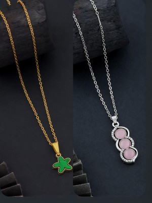 Dressberry Necklace chain Gold-plated Plated Brass Necklace Set