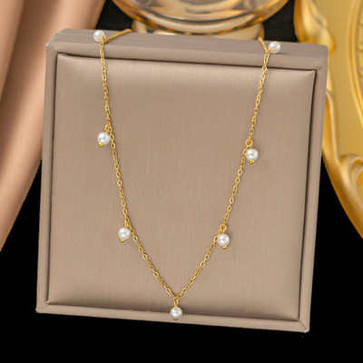 MYKI Dollish Stainless Steel Necklace For Women & Girls Gold-plated Plated Stainless Steel Necklace