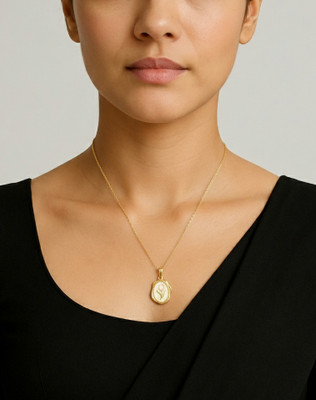 BOGHRA SALES Trendy White Rose Gold-plated Modern Floral Necklace Chain For Women,Girls Gold-plated Plated Metal, Alloy Necklace