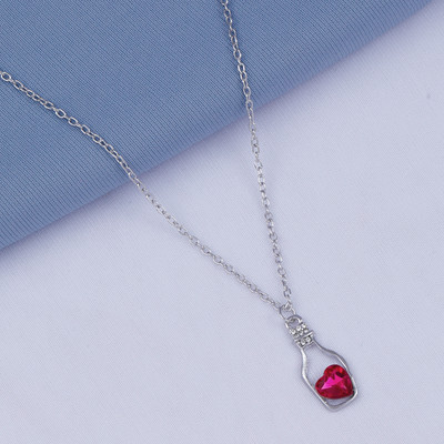SILVER SHINE Silver Plated Alloy Chain Set