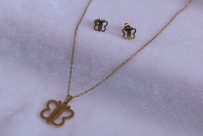 shivay Alloy Gold-plated Gold Jewellery Set(Pack of 1)