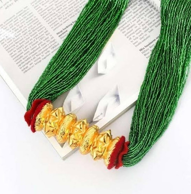 Radhika Jewels gorkhas first choice nepali Tilhari pote mala Gold-plated Plated Brass, Dori, Alloy Necklace