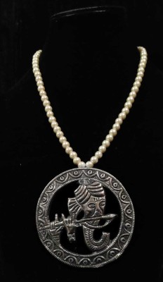 Sanwariya Jewels Oxidised Silver Chain Set
