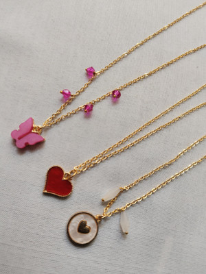 Kuldevi Entersprise Gold-plated Plated Stainless Steel Chain Set