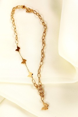 Cazines Gold-plated Plated Stainless Steel Chain