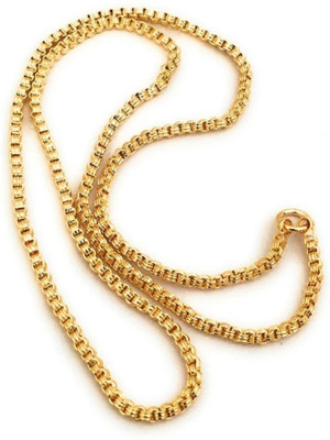 jeni One gram gold plated 30 inch chain Gold-plated Plated Copper Chain