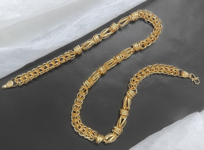 shankhraj mall The Perfect Gold Necklace Chain for Men and Boys Gold-plated Plated Metal Chain