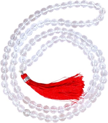 KVRG Natural Sphatik Mala | Sphatik/Crystal Jaap Mala for Pooja (108+1 Beads) Quartz Crystal Necklace
