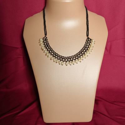 PVG Horizon Designer Ethnic Traditional Valadanda Handcrafted Choker pearl drop style Beads Gold-plated Plated Metal Necklace