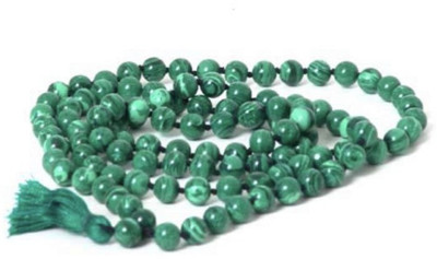 Ceylonmine01 Malachite Jaap Mala Green Malachite Beads Emotional Healing & Spiritual Use Malachite Stone Chain