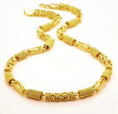 LASAVAMON New style new year gold chain for man and boy Gold-plated Plated Brass Chain