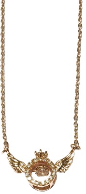 La Belleza Cubic Zirconia Gold-plated Plated Stainless Steel Necklace