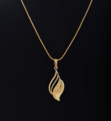 Gilher gilher gold plated pendant chain for women and girl Gold-plated Plated Copper Chain