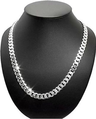 P R Production Silver Plated Alloy Chain