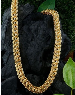 MaatPita Maatpita Men's 14k Gold Figaro Chain (20 INCH)Water & Sweat Proof JGS045 Gold-plated Plated Brass Chain