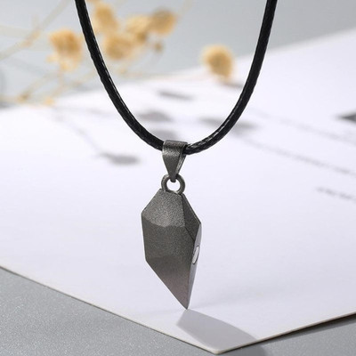 Vembley Vembley Silver Plated 2 Pcs Couple Heart Shaped Necklace For Women & Girl Alloy Necklace