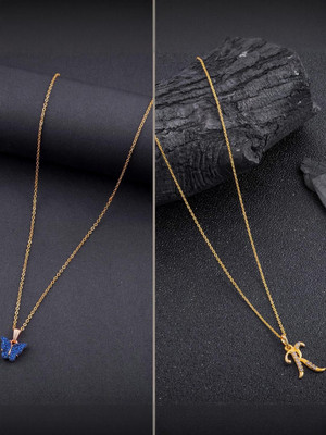 Dressberry Gold-plated Plated Brass Necklace Set