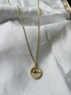 Adore Jewels stylish western lightweight neclace for daily wear Gold-plated Plated Stainless Steel Chain Set