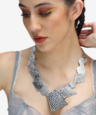 SOHI Silver Plated Alloy Necklace