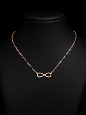 Eshop Traders Infinity Pendant Chain Necklace for Girls & Women | Elegant & Stylish Gold-plated Plated Stainless Steel Necklace