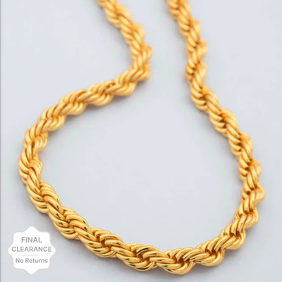 VIANSH Buy 1 get 3 FREE LONG SIZE 36 INCH Gold-plated Plated Brass Chain