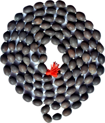 Shree Shyam Black Silver Plated Wood Necklace