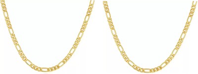 Crazy Fashion Combo of Gold Color Sachin Tendulkar Style Chain Gold-plated Plated Stainless Steel Chain