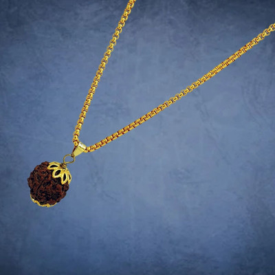 Fine Creation Beads Gold-plated Plated Brass, Wood Chain